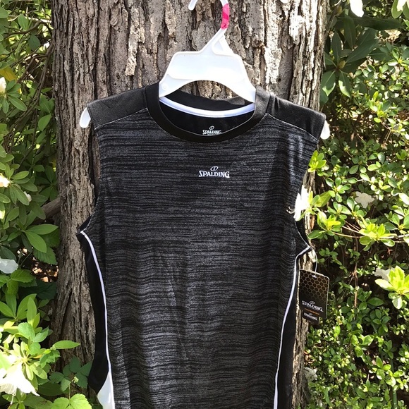 NWT Boys Spalding Performance Sleeveless Top Fade Resistant Anti-Shrinkage 14-16 - Picture 12 of 16